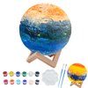 HAPMARS Paint Your Own Moon Lamp Kit, DIY 3D Night Light, with Stand, Paints & Brushes, Arts Crafts for Children to Paint, Kids Gift for Christmas Birthday Halloween Ages 3 4 5 6 7 8 9 10 11 12+