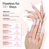 modelones Acrylic Nail Kit - Clear/White/Pink Acrylic Powder and Liquid Set with Rhinestone Glue, Acrylic Nail Brush, Unified Combo Starter Kit for Acrylic Nail Extension Beginner