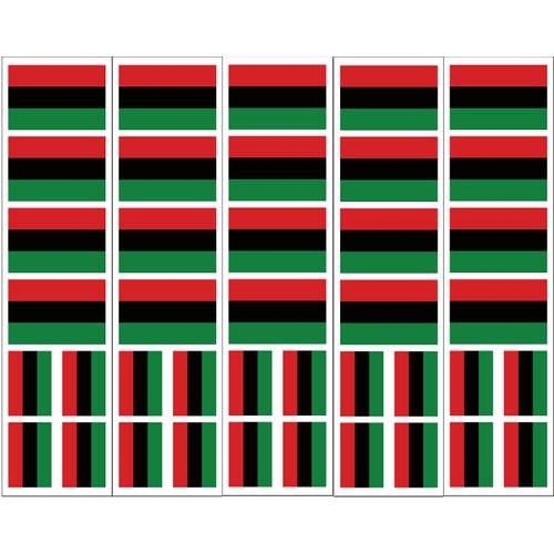 40 Tattoos: Pan African America Flag, Africa Party Favors