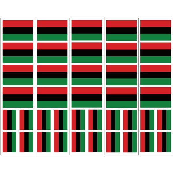 40 Tattoos: Pan African America Flag, Africa Party Favors