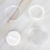 2 Pcs 50g Empty Loose Powder Case Transparent Face Powder Box Refillable Makeup Cosmetic Powder Container with Powder Puff, Sifter and Lid