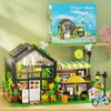 Flower House Building Set with LED, City Street House Flower Shop Building Blocks Toy, Gift for Girls 8-12 Year, Mini Brick 680pcs