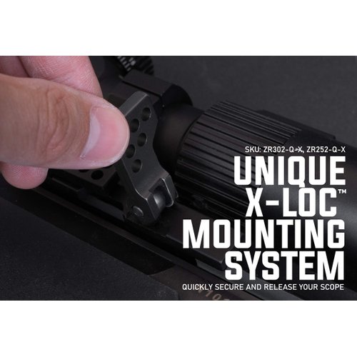 Monstrum Slim Profile Series Cantilever Offset Dual Ring Picatinny Scope Mount with Quick Release | 30 mm Diameter | Black