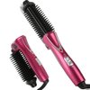 Electric Professional Anti-Scald Curling Brush with Instant Heat Up for All Hair Types (US Plug, 110-240V)