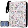 MTGPRO Card Binder for Yoto Cards 4-Pocket,400 Pockets Trading Card Binder Holder Collector Album Book Includes 50 Removable Sleeves (Pink Rainbow)