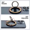 Magnet Phone Ring Grip Metal Magnetic Ring Stand New Mobile Phone Ring Holder Desktop Bracket (Color Wood)
