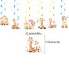 Giraffe Birthday Decorations Cute Animal Giraffe Party Decorations Include Giraffe Happy Birthday Banner, Hanging Swirls, Cake Topper, Cupcake Topper, Balloons