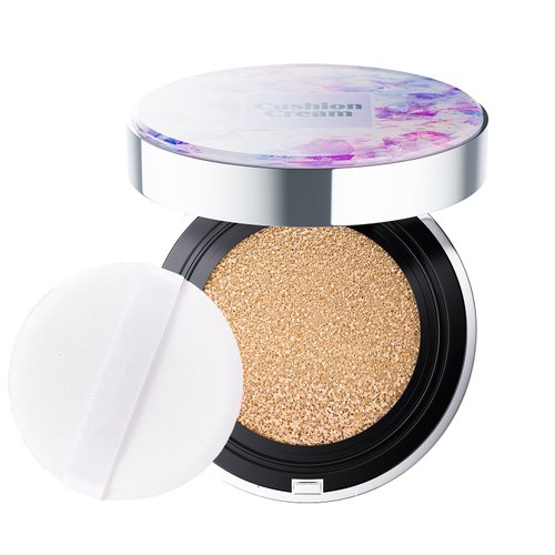 Air Cushion CC Cream Foundation, Moisturize BB Cream Makeup Primer Create Flawless & Natural Face Makeup, All-Day Hold, All Skin Types (Natural)