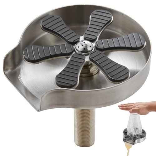 VEVOR Glass Rinser for Kitchen Sink, Upgraded 360 Degree Rotating Spout,Cup Cleaner Sink Attachment for Home, Cafe or Bar