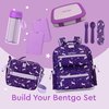 Bentgo® Kids Bento-Style 5-Compartment Lunch Box - Ideal Portion Sizes for Ages 3 to 7 - Leak-Proof, Drop-Proof, Dishwasher Safe, BPA-Free, & Made with Food-Safe Materials (Purple)