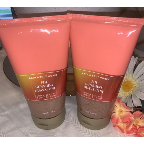 Fiji Sunshine Guava-Tini Sand & Sea Salt Body Scrub 6.6 oz Bath Body