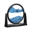 MXYATCJ | Moving Sand Art | Sand Art Liquid Motion | Glass Sand Art Pictures | Office Desk Decor | Desk Toys | 8 Inch Sky Blue