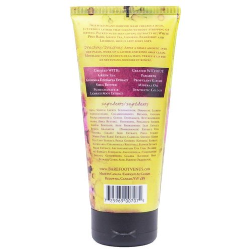 Barefoot Venus BODY Shower gel with Shea Butter 5.9 OZ (Lemon Freckle)