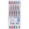 Pilot G-Tec-C4 Ultra Assorted Colors 0.4MM Rollerball Pen 5 Per Pack