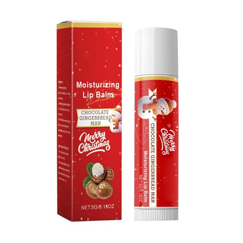 SGJHEQ Christmas Collection Moisturizing Lipstick -Bulk Lip Balm Moisturizing Gift Set- Long Lasting Hydration, Fresh Fruit Aroma, Perfect Gift for Holidays, Kids and Adults (Red)