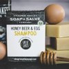 Chagrin Valley Soap & Salve Organic Natural Shampoo Bar - Honey Beer & Egg (1 Bar)
