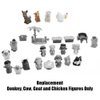 Replacement Parts for Little-People Christmas Nativity Playset - Replacement Donkey, Cow, Goat and Chicken ~ Works with FPT07, DPX53, J2404 and Many Other Sets