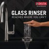 Delta Faucet Glass Rinser for Kitchen Sinks, Kitchen Sink Accessories, Bar Glass Rinser, SpotShield Stainless GR150-SP