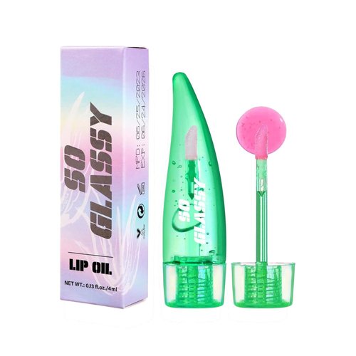 BIOKUSY Lip Glow pH Lip Color Changing Lip Gloss - Thermal Discoloration, Tinted Plumping Lip Oil with Long Lasting Moisture & Natural, Radiant Finish (#04)