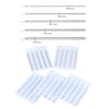 Xpircn 50PCS Mixed Piercing Needles Stainless Steel 12G 14G 16G 18G 20G Sterile Disposable Hollow Piercing Needles Ear Nose Lip Belly Body Piercing Needles