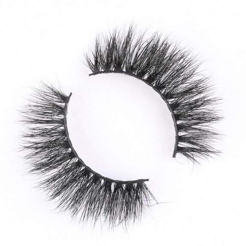 Miss Kiss 1 Pair 3D Mink Lashes Lash Natural Look Eye Lashes Soft Fluffy False Lash Cat Eye Fake Eyelashes Wispy Handmade Eyelash Strips Pack for Makeup Reusable 12 MM