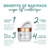 Babyface Mega Lift Cream – Vitamin C & Peptides Moisturizer for Day & Night, Hydrates, Smooths Skin Tone, Boosts Collagen & Firmness (2.4 oz)