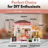 Di Vedra - DIY Dollhouse kit for Adults– Dollhouse Miniature kit – DIY Miniature Dollhouse Kits for Adults – Fun DIY Project House Kit in A Box, Accessories with Glue, Tools, Manual Included