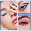 ZHISHUDL 3PCS Green Eyeliner Pencil Set Colorful Eyeliner Metallic Glitter Eyeliner Pen,Shimmer Eye Shadow Pencil Professional Eye Liner Makeup Kit - Set B
