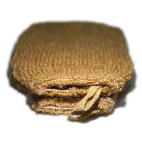 2 Pieces(5.1×9.0 inches) Natural Vegetable Fiber Exfoliating Sisal Bath Spa Shower Scrubber Loofah Rub Glove Mitt Mitten - Great for Your Skin Care in The Bath - Anti