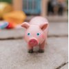 HABA Little Friends Pig - 3.5" Farm Animal Toy Figure