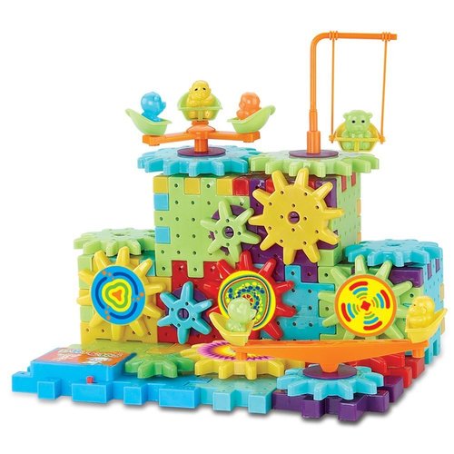 Interlocking Gears Building Blocks Construction Set