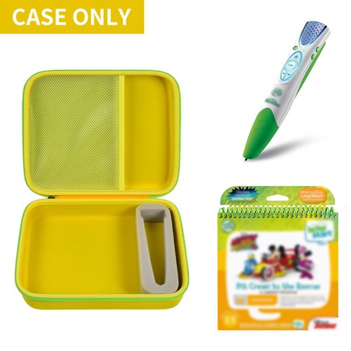 GWCASE Case Compatible with Leapfrog for LeapStart Go System and for Leapfrog for LeapStart 3D/ for Pre-Kindergarten Activity Book of Level 1 2 5. Storage Carrying Holder Fits for USB Cable-Yellow