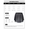 Gorchnc Pull on Ballet Skirt for Women Adult Girls Toddler Dance Skirt Mesh Ballerina Skirt Stretchy Ballet Dance Skirt Black