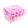 ZEJIA 5 Gram Sample Containers with Lids, Mini Makeup Containers, Empty Plastic Travel Cosmetic Containers with Labels(100 Count, Pink Lid)