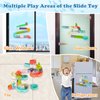 62 PCS Toddler Bath Toys, Bath Toys for Kids, Fun Duck Slide Bath Toy, DIY Baby Shower Bath Tub Toys, Bathtub Toys Gifts for Kids Ages 4-8, Mold Free Bath Toys for Toddlers