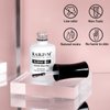 RARJSM Gel Nail Polish Clear Transparent Gel Builder for Nails Rubber Base Gel Hard Gel Nail Polish Sheer Brush on Extend Gel in a Bottle Soak Off UV LED Curing Requires 15ml Salon Home DIY Use