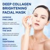 AQILUN Deep Collagen Anti Wrinkle Lifting Mask, Coco Beauty Collagen Mask, Deep Hydrating Firming Overnight Hydrogel Mask, Pore Minimizing, Elasticity Improvement(5PCS)