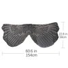 Ypser Halloween Party Wings Shawl for Women Fairy Ladies Costume Cape Black
