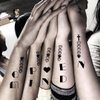 6 Sheets Knuckle Temporary Tattoos - Party Favors Letter and Number Fake Tattoos for Adults and Kids, Perfect for Finger, Arm, Body, and Face
