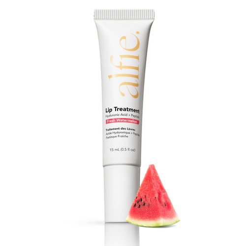 Alfie Hyaluronic Acid Lip Booster -Watermelon Flavor -15ml/0.5 Fl. Oz -Peptide Lip Treatment -Lip Plumper & Filler -Lip Serum & Moisturizer -Lip Volume Hydrating Treatment -Vegan Friendly, Non-Toxic
