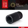 Teng Tools 21MM 3/4 Inch Drive 6 Point Metric Deep Chrome Molybdenum Impact Socket | Mechanic Tool | Hand Tool - 940621-C