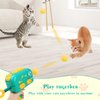 Mewlmart Cat Toys Interactive for Indoor Cats Kitty Toys Cat Toys for Indoor Cats Cat Ball Toy Velcro Sticky Balls Launcher for Cats Balls Cat Enrichment Toys1.2IN 12 Balls