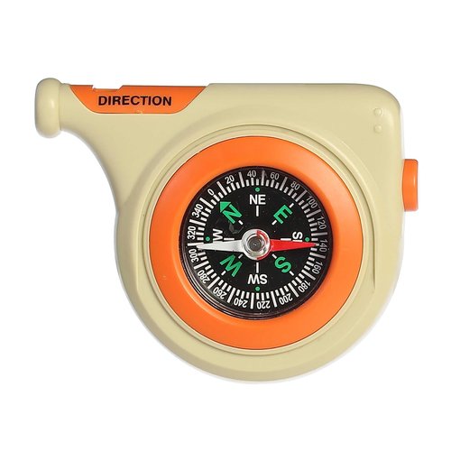 Aurora® Toys Durable Camp Arcadia™ Pocket Compass & Whistle Toy - Imaginative Play - Long-Lasting Enjoyment - Brown 3 Inches