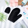 2 Pcs Honeycomb Bath Mitt Exfoliating Glove Set Honeycomb Face and Body Scrubber Exfoliating Shower Mitt Sponges for Cleaning Body Skin Shower Beauty Spa (Black)