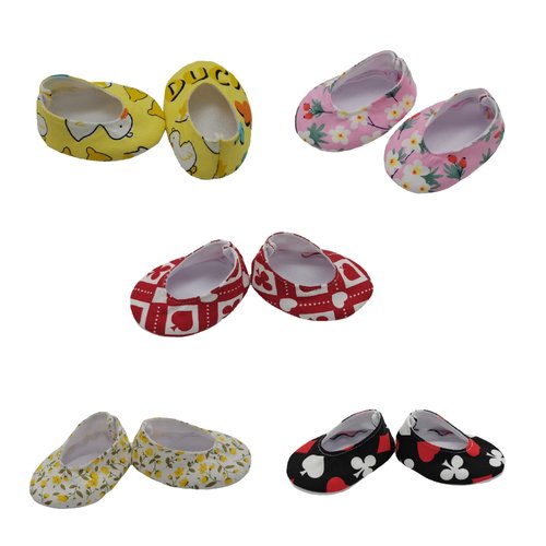 Xunwa Baby Doll Shoes for 19-20 Inch Newborn Reborn Baby Dolls, Dolls Accessories Shoes for 20 Inch Realistic Cute Soft Body Baby Dolls Boy or Girls