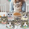 NeusWonder 60 Pcs Cat Party Plates, Cat Birthday Decorations, Disposable Paper Cat Theme Decoration for Baby Shower Party Favors Decorations Kids Birthday Party ﻿