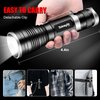 Tokeyla LED Tactical Flashlight Bright,3Modes High Lumens,Zoomable,Everyday Small Flashlights Powerful for Camping Accessory,Emergency,Only Flashlights(2PACK)
