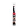 Kiss New York Professional Eyebrow Pencil, D-Shape Design for Line & Fill, Dual-Sided Retractable Brow Definer with Spoolie, Silky Smooth Texture, Cruelty-Free (Granite)