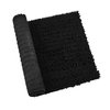 Walensee Bathroom Rug Non Slip Bath Mat (24x17 Inch Black) Water Absorbent Super Soft Shaggy Chenille Machine Washable Dry Extra Thick Perfect Absorbant Best Small Plush Carpet for Shower Floor