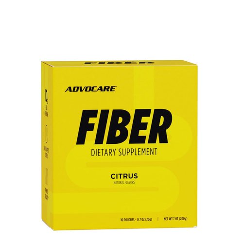 AdvoCare Fiber Dietary Supplement - Fiber Powder Supplement with Soluble & Insoluble Fiber - Fiber Supplement Drink Mix - High Fiber Drink Mix Powder - Fiber for Men & Women - Citrus - 10 Pouches
